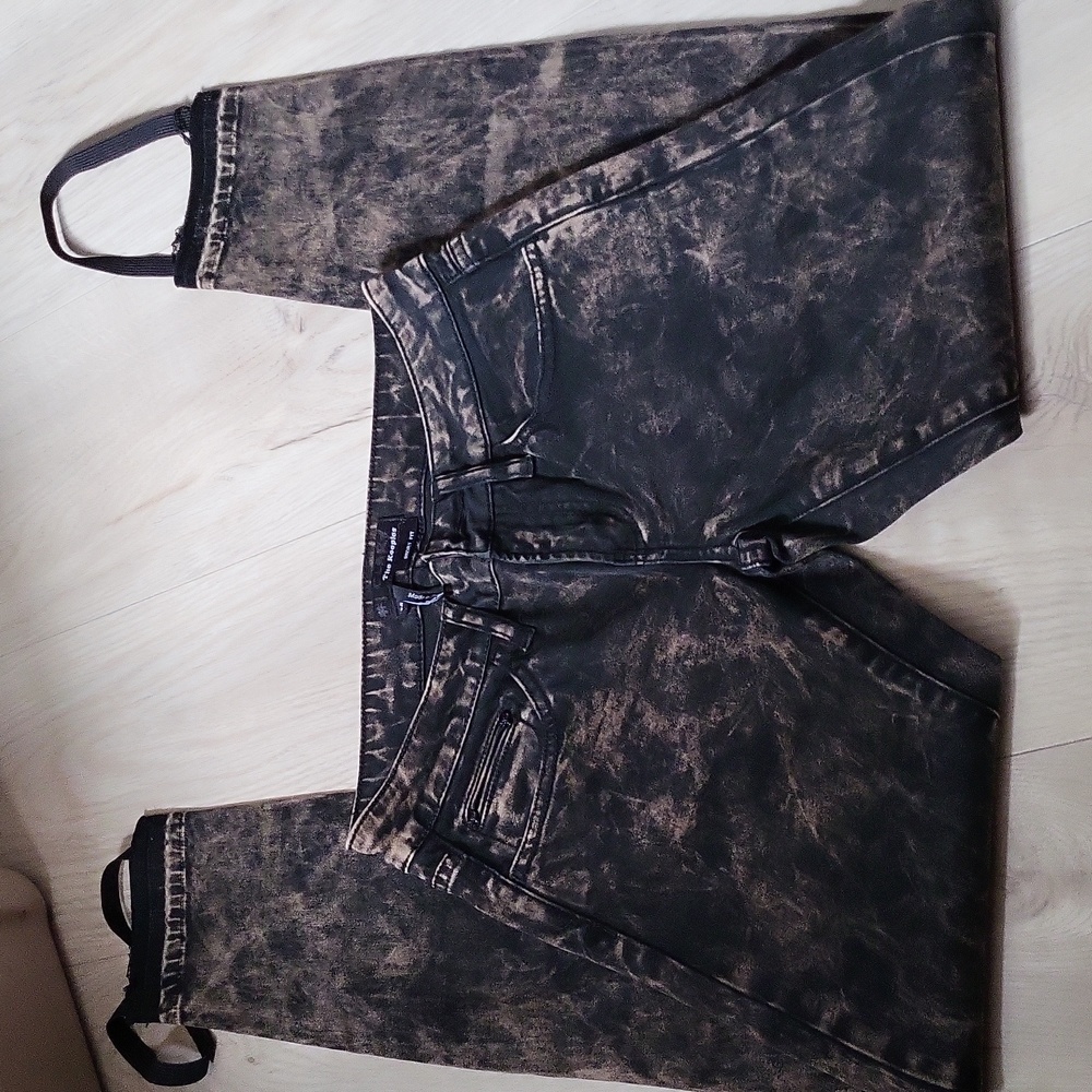 Kooples size 24 skinny jeans distressed